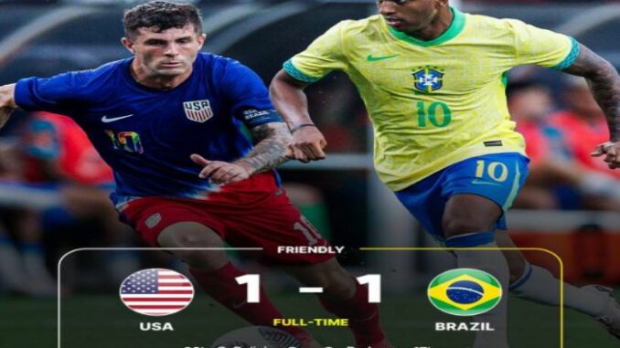 Download USA vs Brazil 1-1 Highlights | Friendly Match