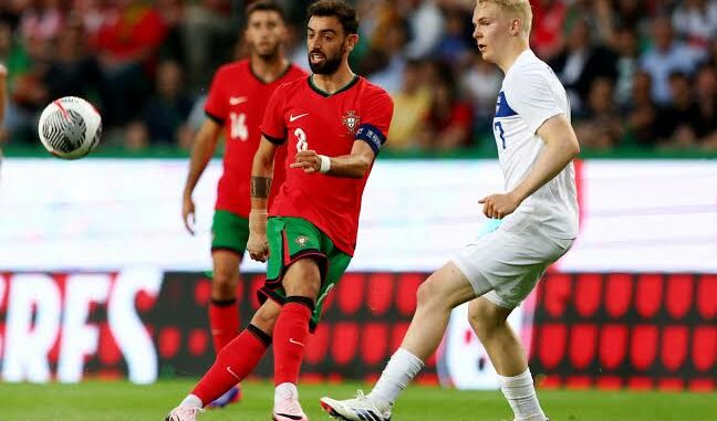 Portugal 4-2 Finland: Bruno Fernandes nets brace & Ruben Dias scores header