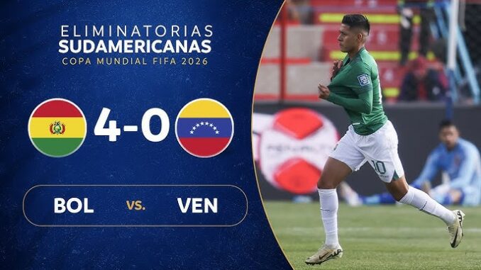 Download Bolivia vs Venezuela 4-0 Highlights | 2026 WCQ